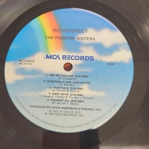 The Pointer Sisters Retrospect 1981 Vinyl Record - Picture 5 of 7